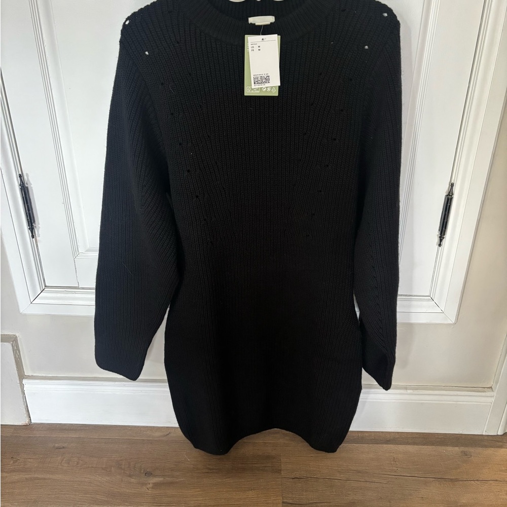H&M Black Long Sleeve Dress